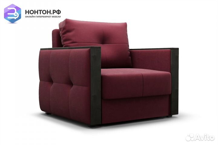 Кресло еврокнижка Инсайд бордовое