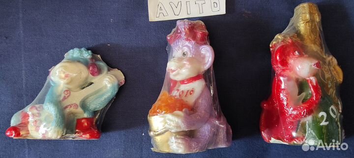 Свечи парафиновые обезьянки 2016 год