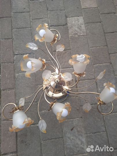 Люстра потолочная бу