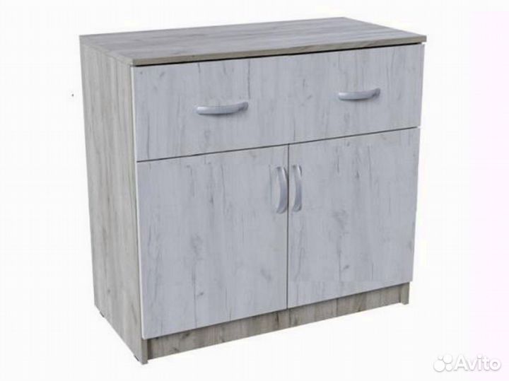 Комод 552М Бася дуб крафт серый и белый