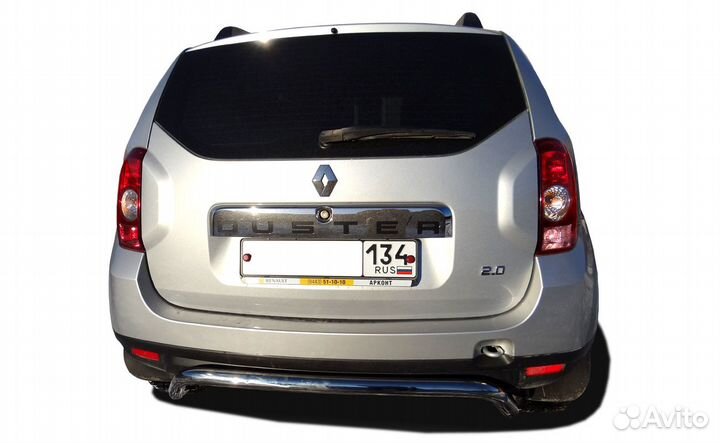 Защита заднего бампера Renault Duster 2011 скоба