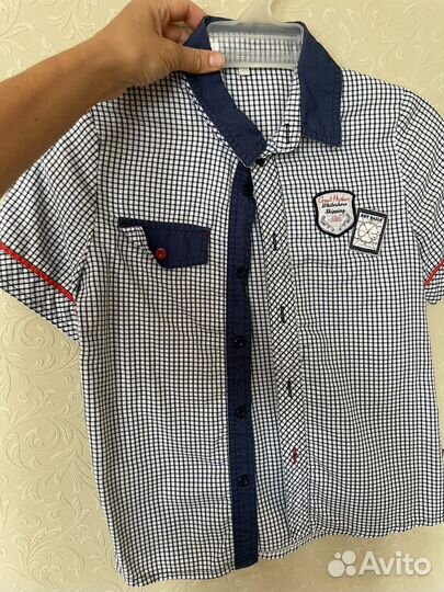 Рубашки школьные для мальчика 128
