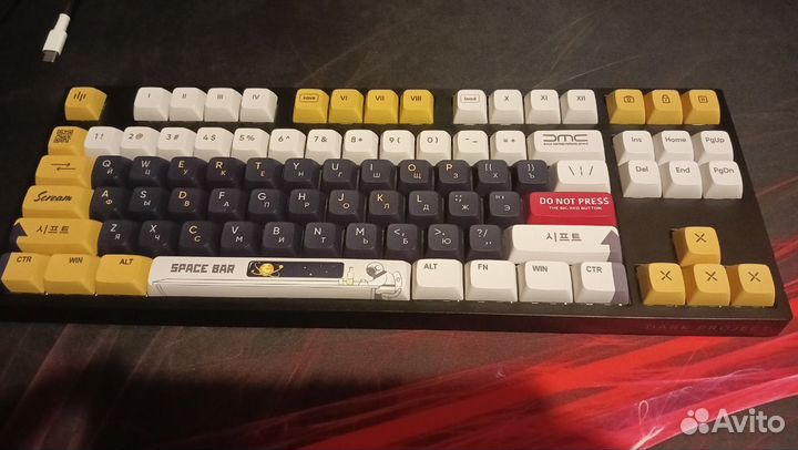 Dark Project KD87A Gateron Cap Teal + кейкапы