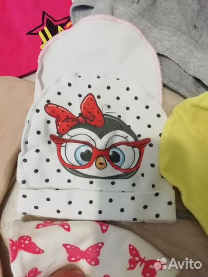 Шапочки 0-6 мес