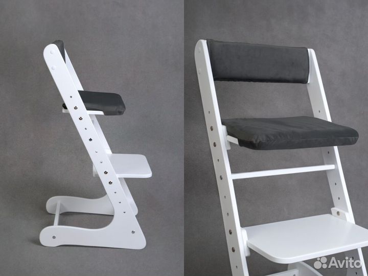 Белый растущий стул
