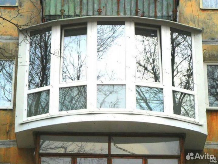 Пластиковый балкон Панорамное остекление