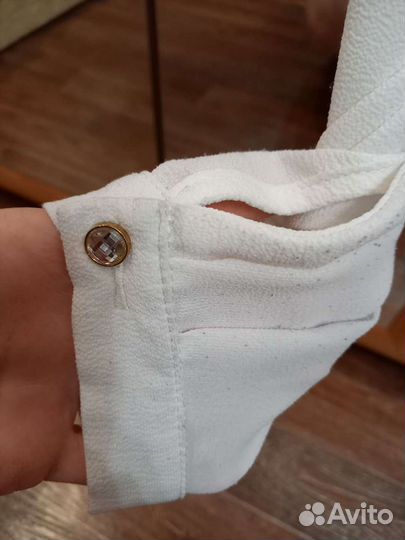 Блузка рубашка белая для девочки