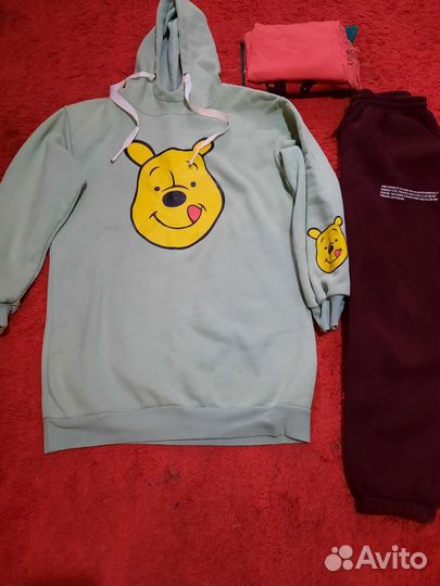 Худи и штаны женские теплые