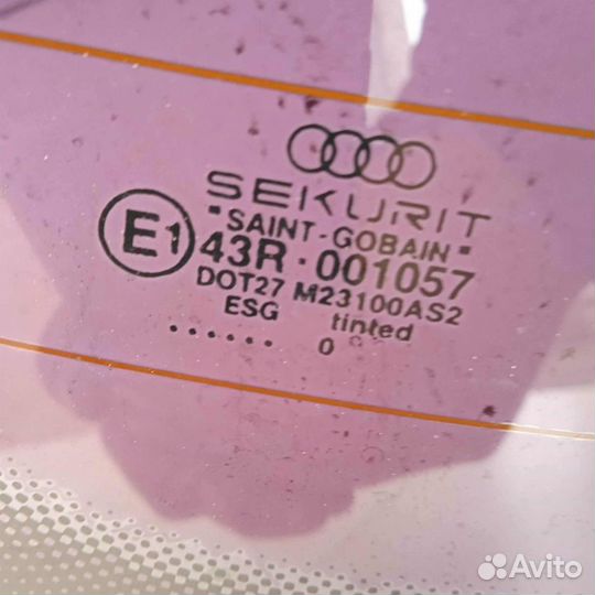 Стекло заднее с подогревом Audi A4 B5 рест