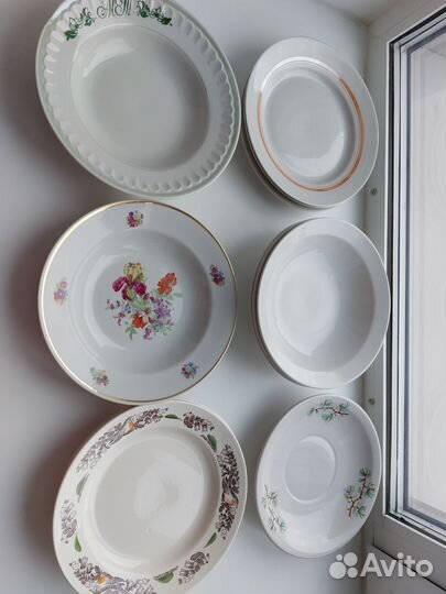 Тарелки СССР дулево, зик