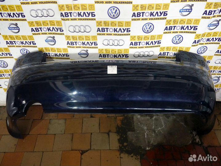 Бампер задний Ауди А4 A4 B6 Б6 Седан Синий перламу
