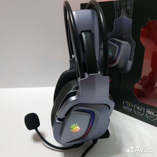 Игровые наушники Bloody G575 серые