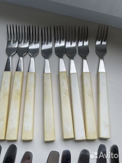 Вилки, ножи, ложки чайные и столовые СССР