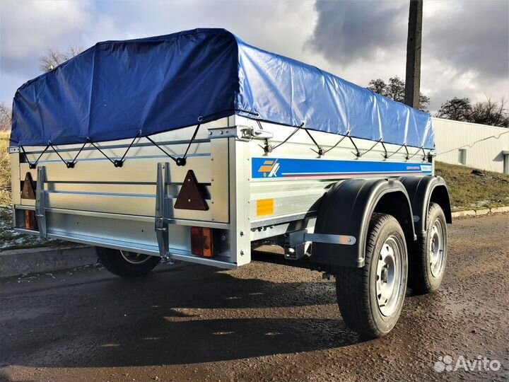 Прицеп двухосный 2,5х1,56х0,8 Кремень