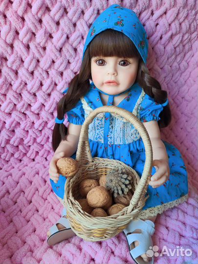Кукла Реборн силиконовая,55см,можно купать
