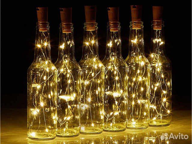 Пробка с гирляндой