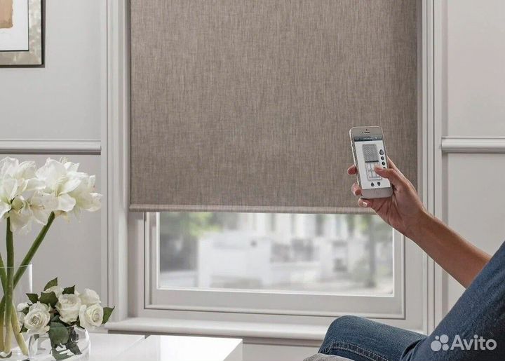 Рулонные шторы с электроприводом