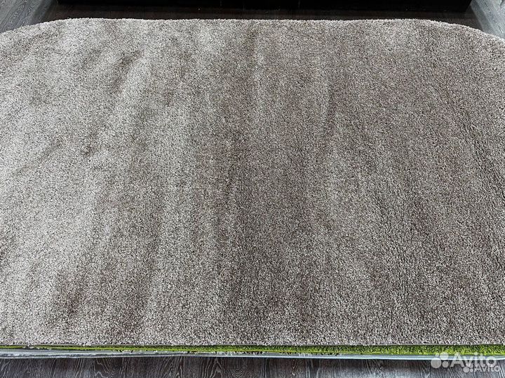 Ковер 200 х 400 с высоким ворсом, коричневый