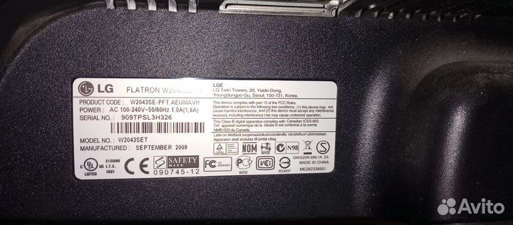 Монитор LG 21.5