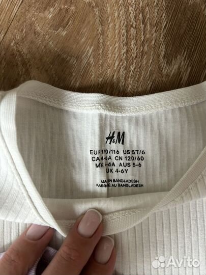 Лонгсливы h&m 110-116