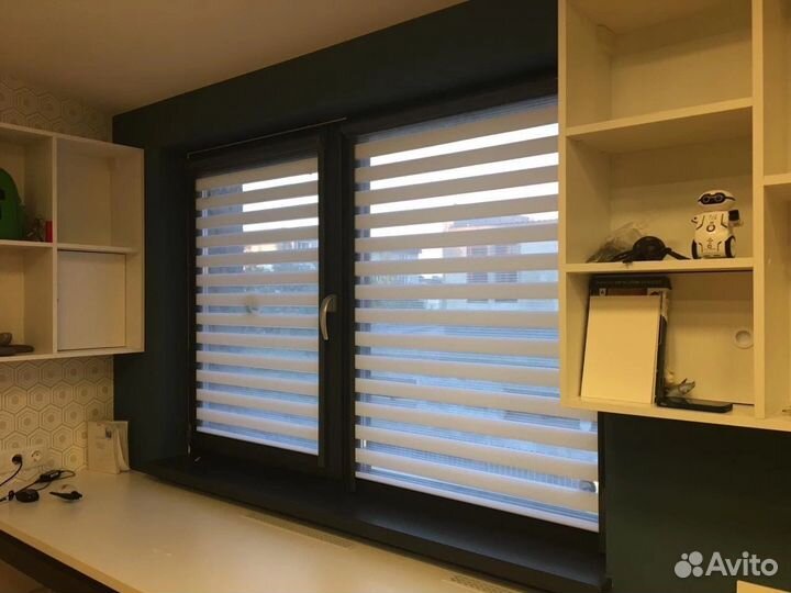 Рулонные шторы Зебра