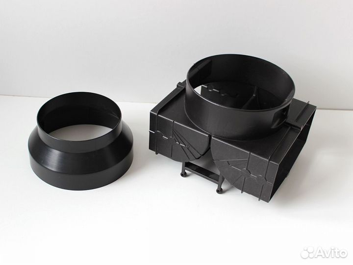 Разделитель потоков бытовой вытяжки и переходник