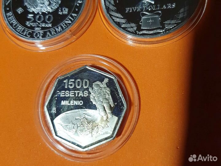 Монеты серебро