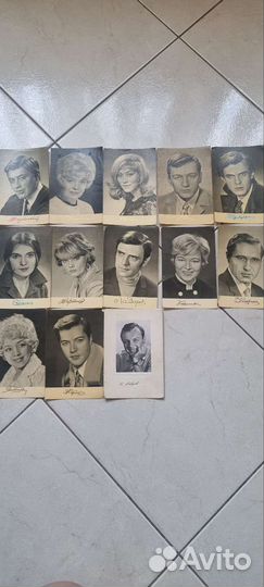 Открытки актеров разных лет
