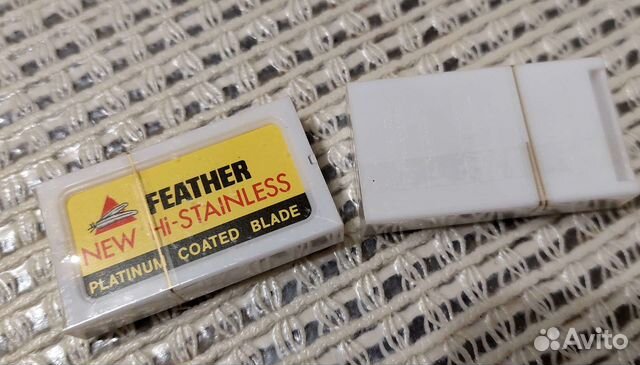 Лезвия для бритв Feather Platinum Coated. Япония