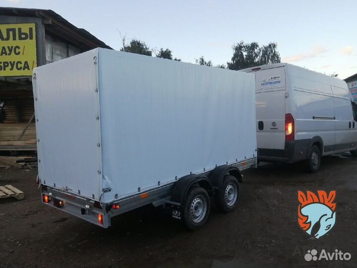 Двухосный прицеп с тентом 150 см.Отличный помощник