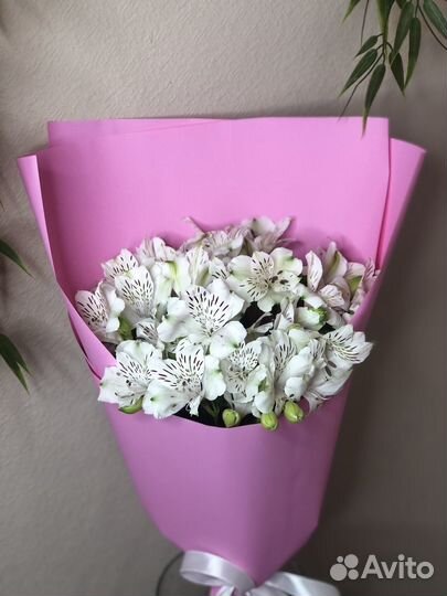 Букет цветов из розы, из альстромерии Самара