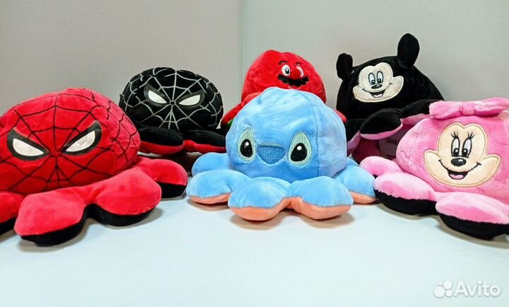 Мягкая игрушка осьминог-перевертыш