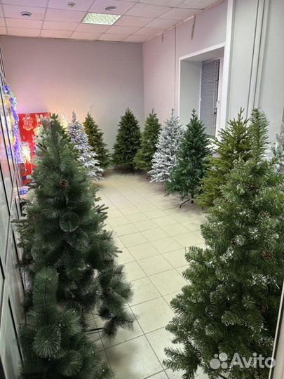 Елки искусственные, литые, светодиодные, снежные