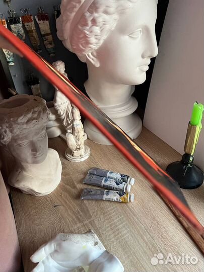 Картина маслом девушка с собакой той терьер