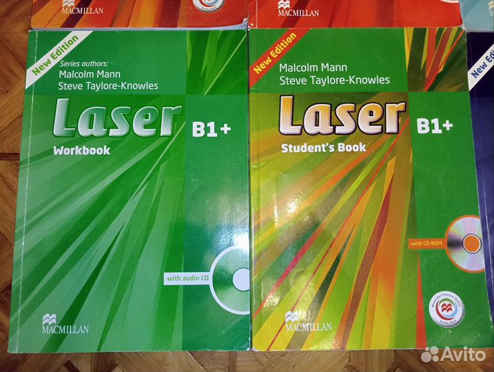 Учебники и рабочие тетради laser A2, B1, B1+, B2