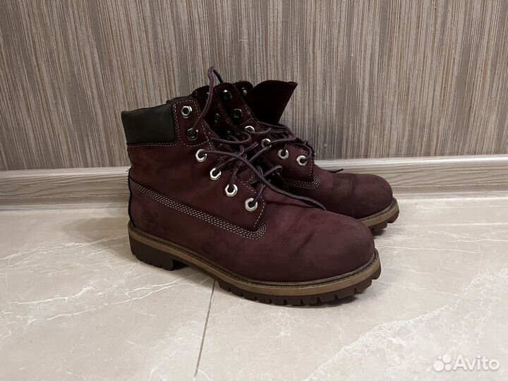 Ботинки timberland бордовые 38 размер