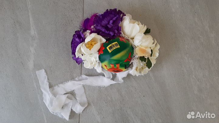 Шапка клумба для фотосессии 0-18 мес