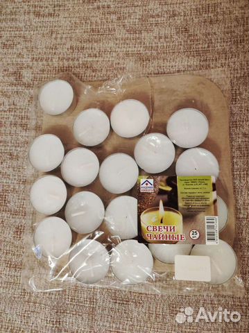Чайные свечи (19 штук)