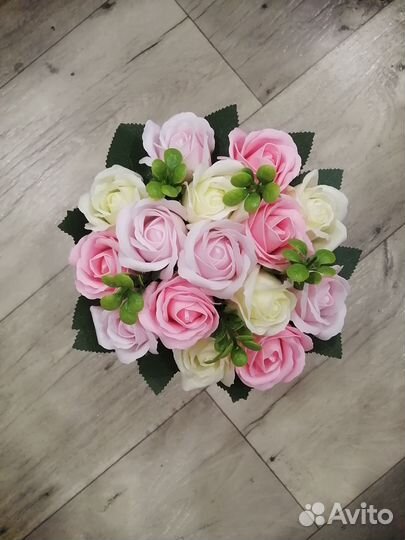 Букет из мыльных цветов