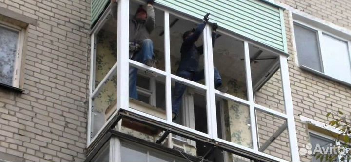 Остекление балконов и лоджий в рассрочку S1968