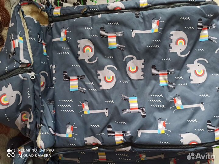 Детский зимний конверт на выписку