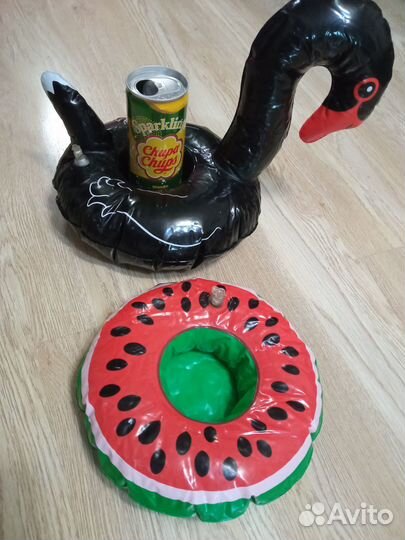 4 шт. подстаканники для бассейна надувные. Новые