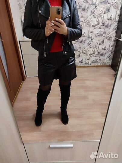 Шорты кожаные новые 44-46 размер