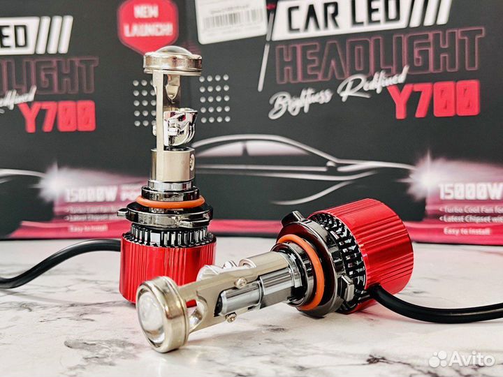 Светодиодные лампы led h7 с линзой