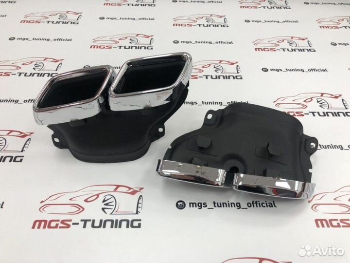 Насадки на глушитель Mercedes без логотипа