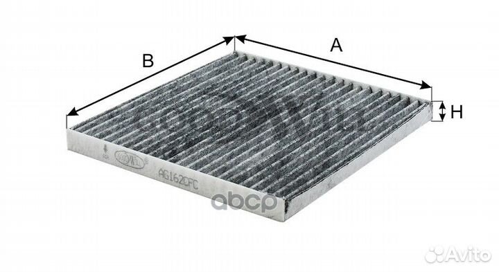 Фильтр салона toyota avensis II/corolla 02- уго