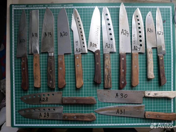 Кухонные ножи из Японии. Лот А 