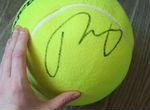 Теннисный мяч с автографом Андрея Рублёва