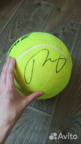 Теннисный мяч с автографом Андрея Рублёва объявление продам