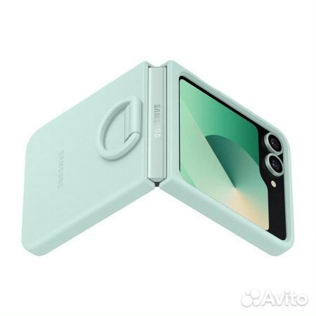 Чехол Samsung Silicone Cover with Ring для Z Flip6